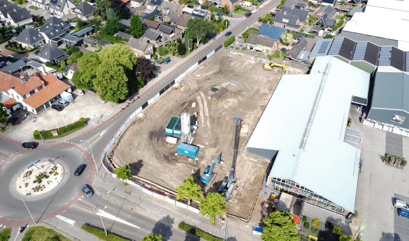 De start van de nieuwbouw van 'De Maalderij' in Wekerom.