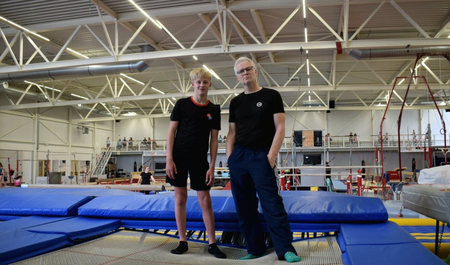 Siard Span en zijn trainer Engelbert Webbink