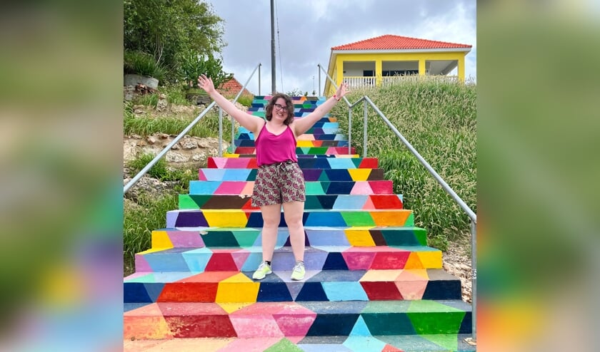 Deze foto is 10 mei gemaakt in Willemstad Curacao tijdens vader dochter trip.
Hier zie je een van de vele street-art kunstwerken in de wijk Otrabanda, waar wij heel wat kilometers hebben afgelegd.