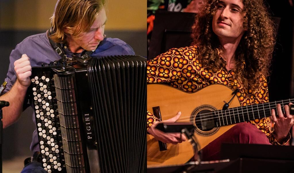 Gitarist Jeff Heijne en accordeonist Rik Cornelissen spelen op 12 augustus flamenco, latin, jazz en klassieke muziek.