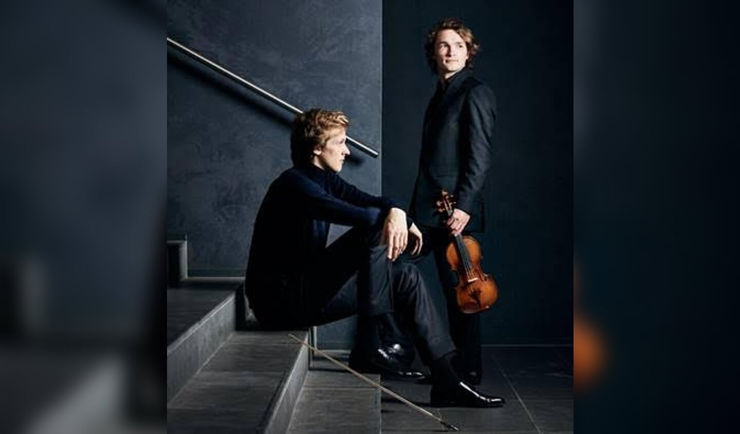 Violist Jeroen Dupot met pianist Rik Kuppen.