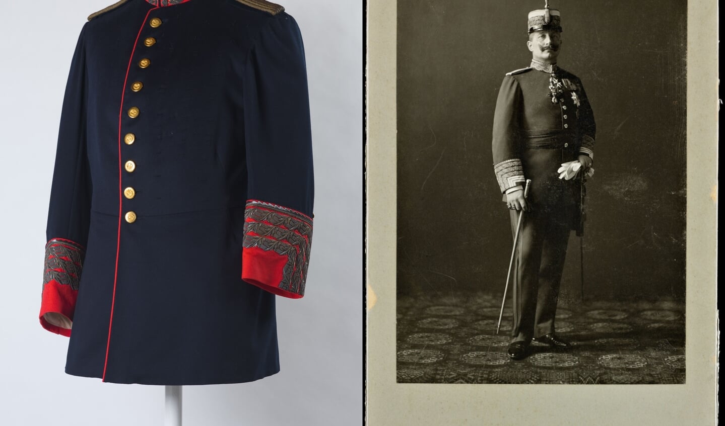 Het Spaanse uniform van keizer Wilhelm II wordt dit weekend tentoongesteld in Huis Doorn. 