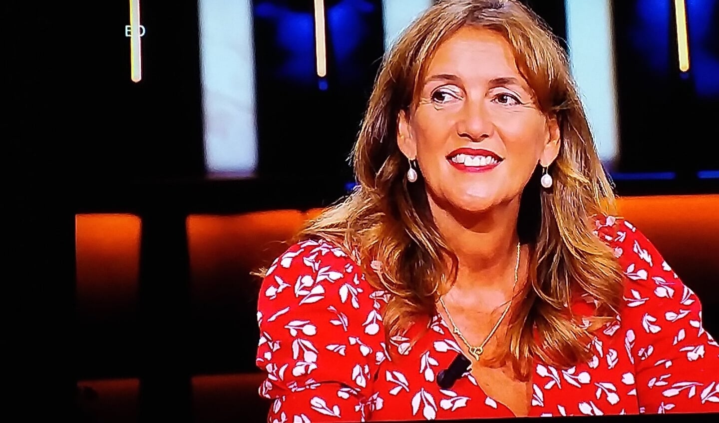 Marja Ruigrok tijdens het tv-programma Op1.
