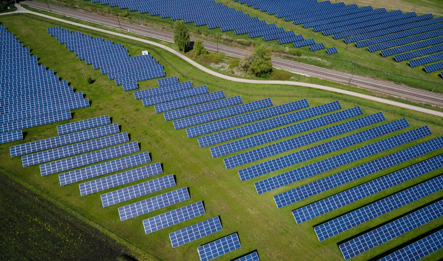 voorbeeld van een ruim opgezet zonneveld