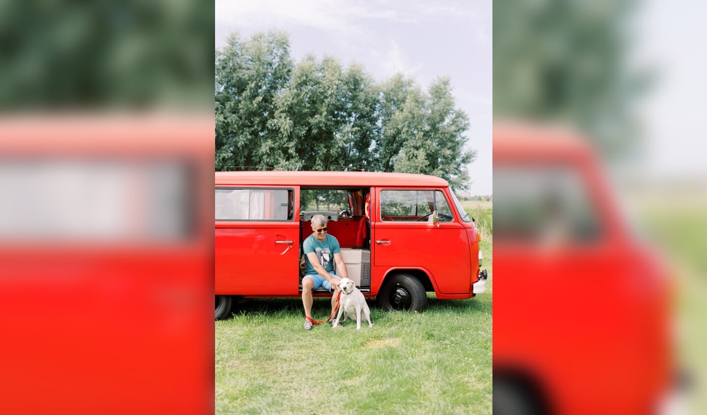 ,,Ik was op de camping in Voorhout met mijn busje en hond.
