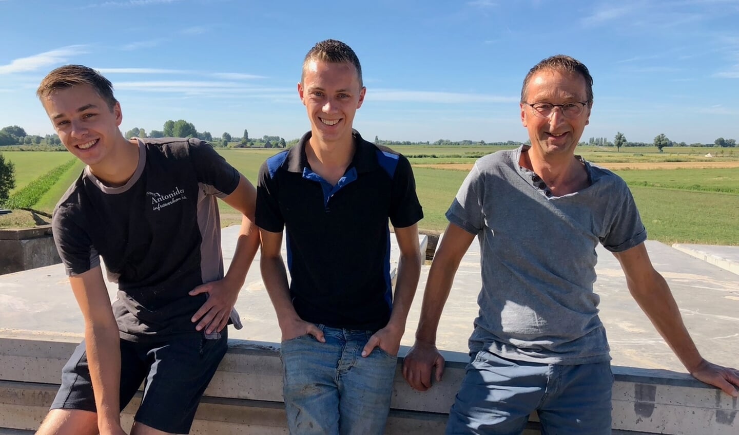 V.l.n.r. Jesse, Vince en Cor Bongers.