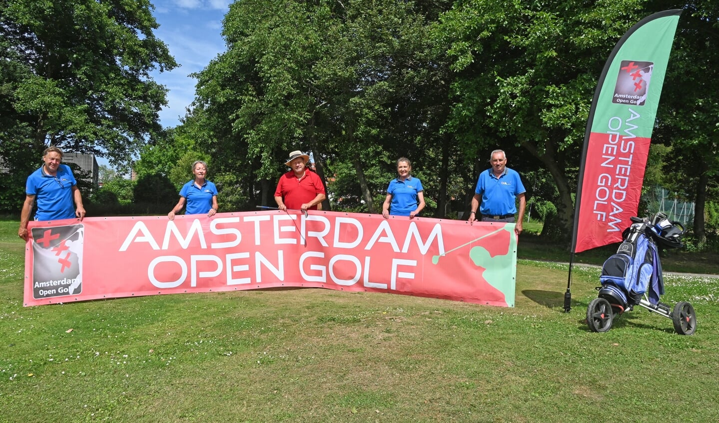 De organisatoren van Amsterdam Open Golf bij Golfclub Ookmeer
