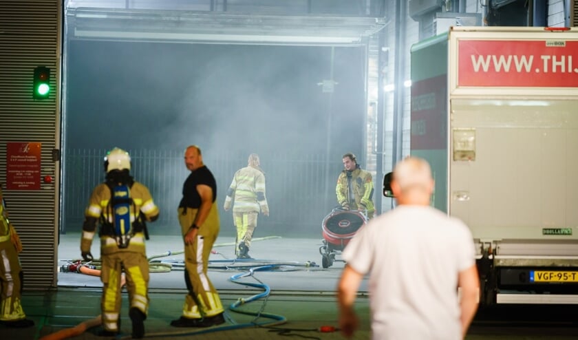 Brand bij koeriersbedrijf Thijsse