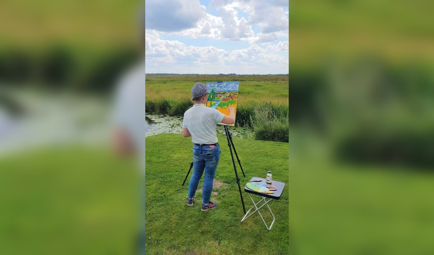 Deelneemster aan het werk