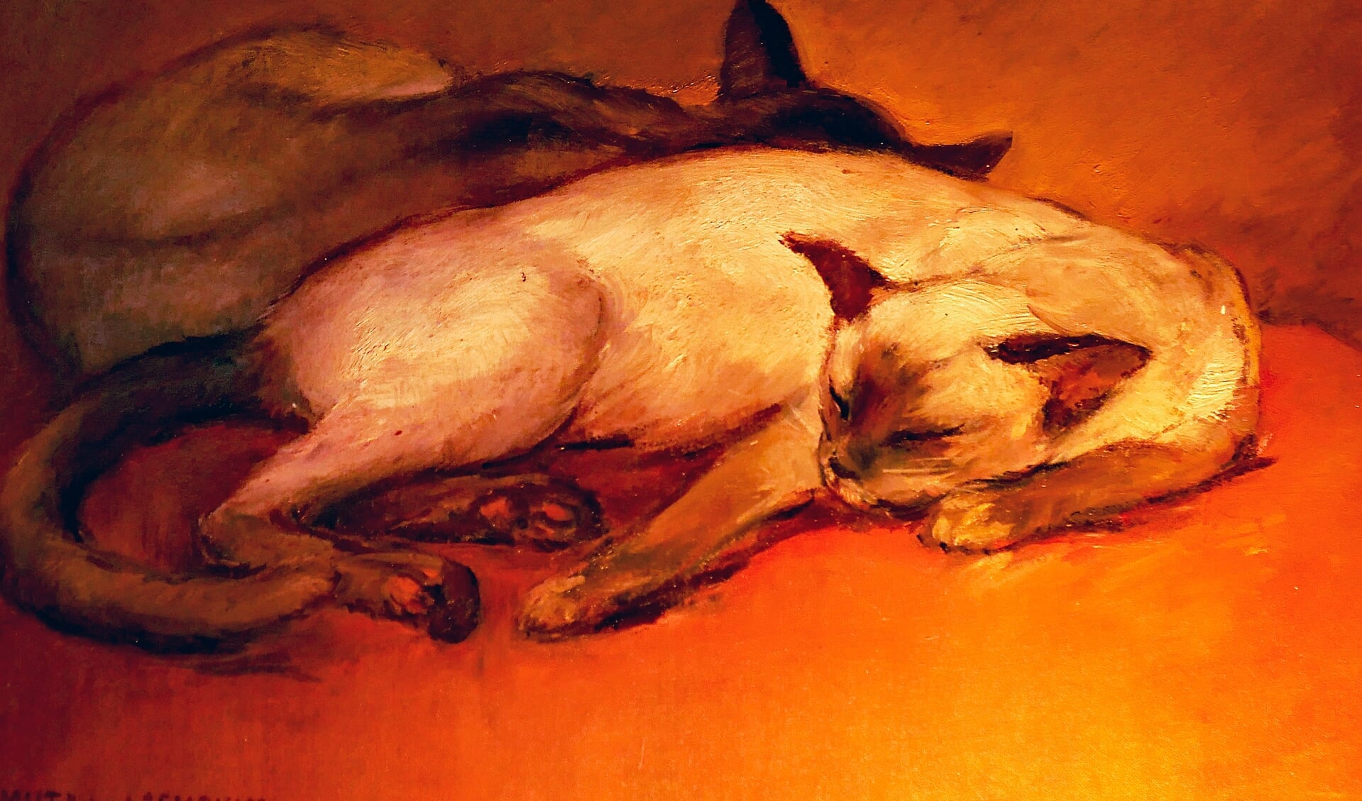 Lily Eversdijk Smulders, 'Smut en Smoky'. Eén van de zeldzame dierportretten van Eversdijk.