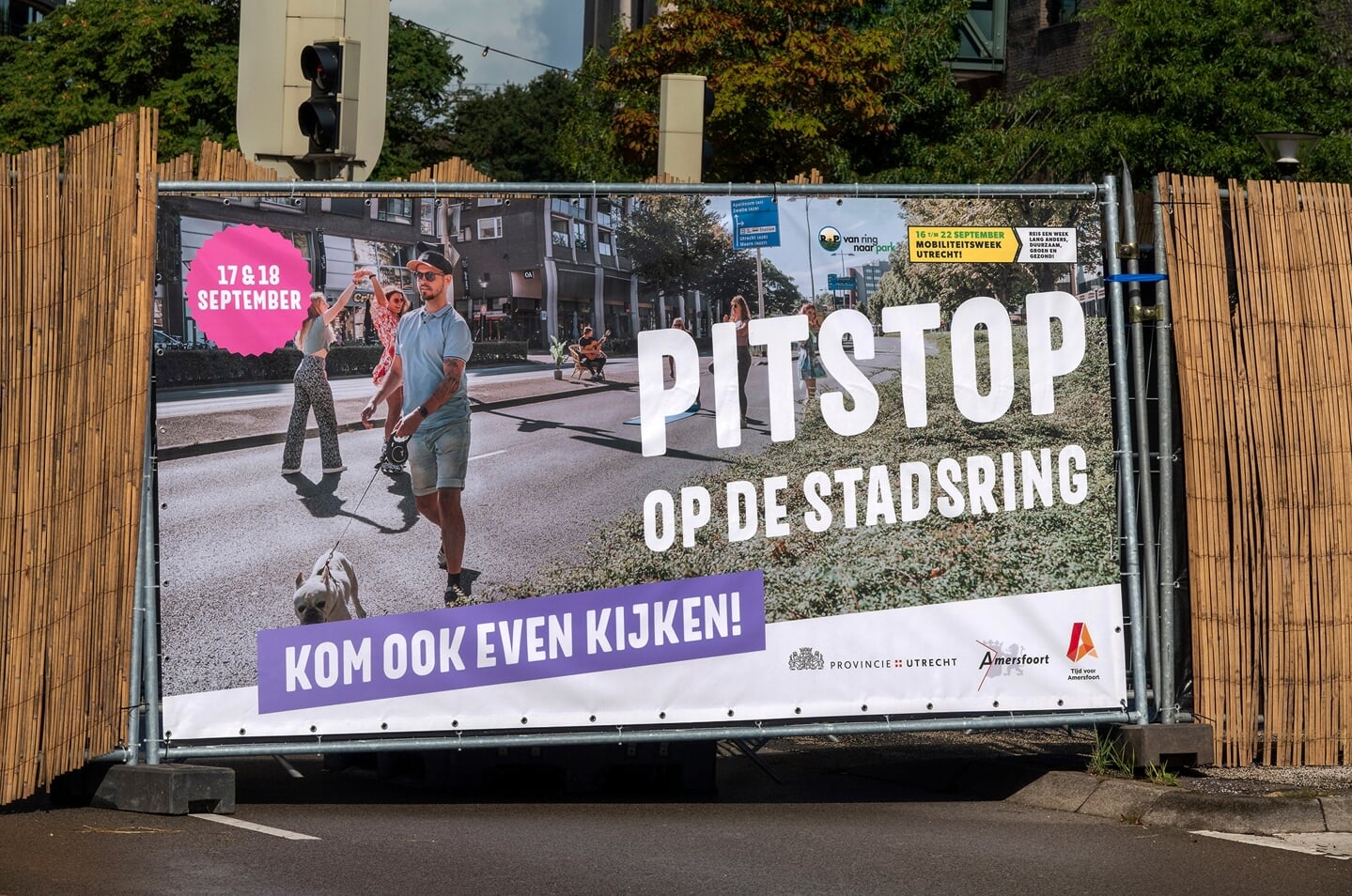 Pitstop met activiteiten op de afgesloten Stadring