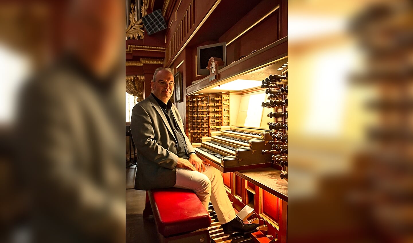 orgelconcert door Willem Harold Boog in de Grote Kerk Harderwijk met als thema 'In de voetsporen van ...' 