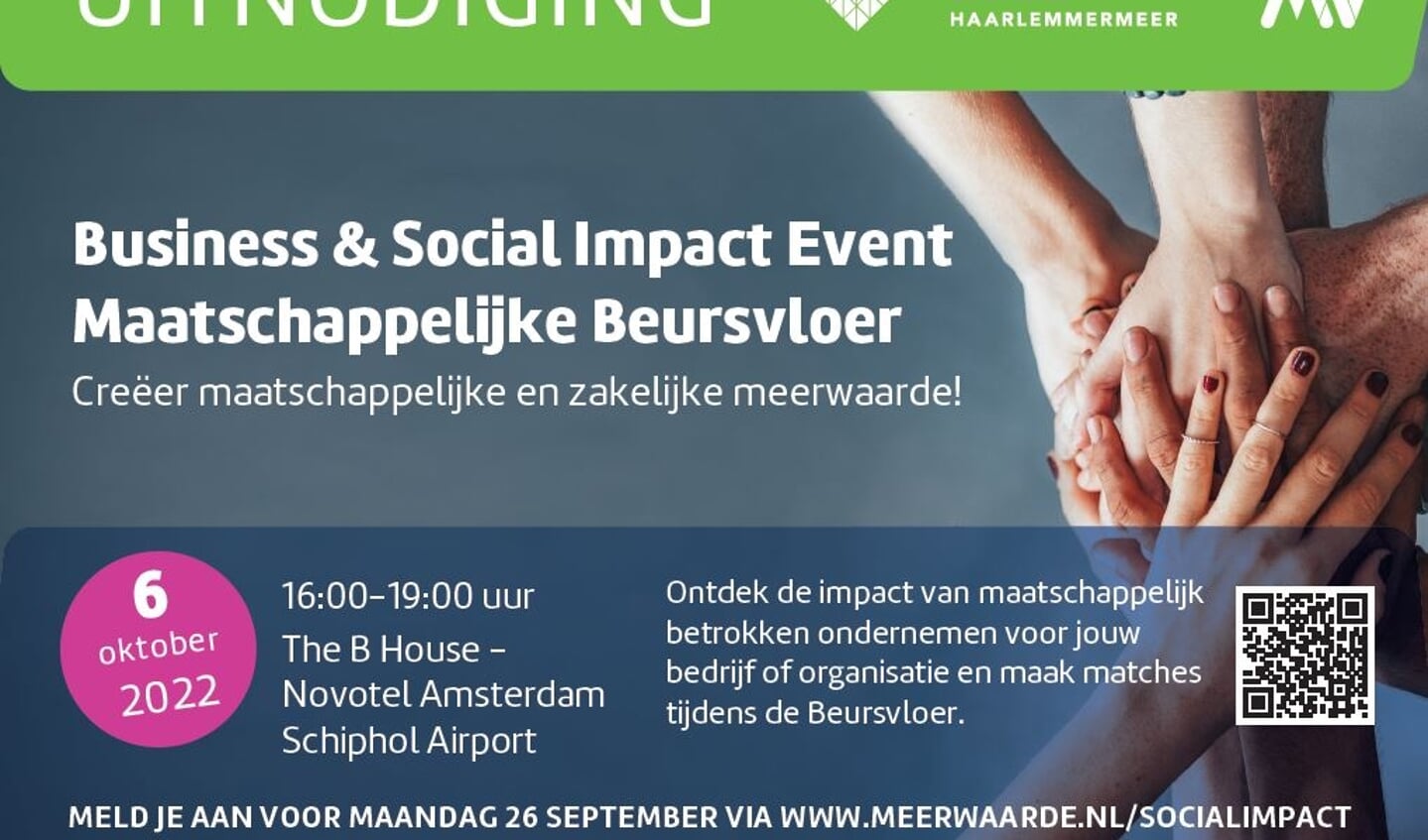 Uitnodiging Business & Social Impact Event 