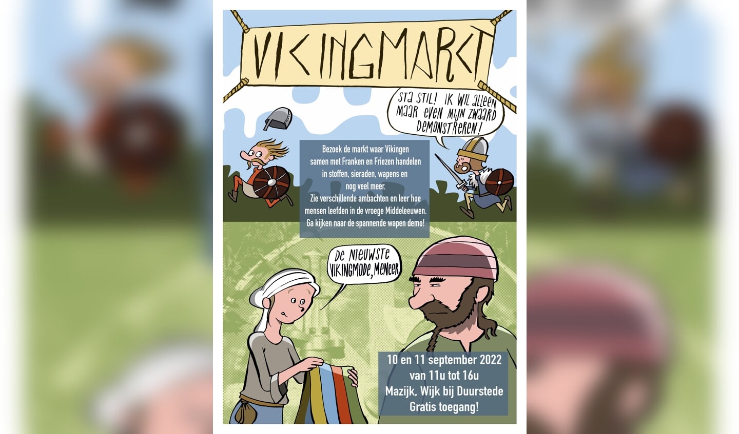 Vikingmarkt op de Mazijk