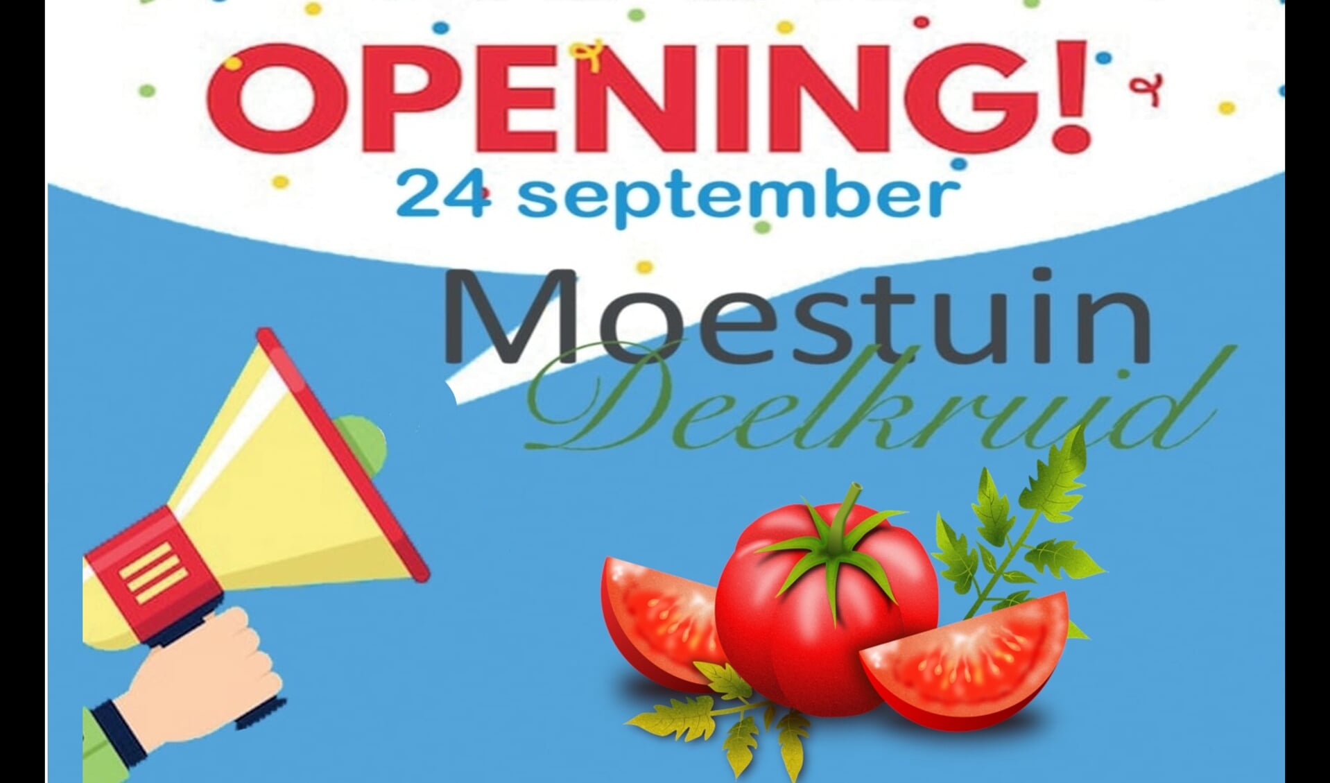 Opening moestuin