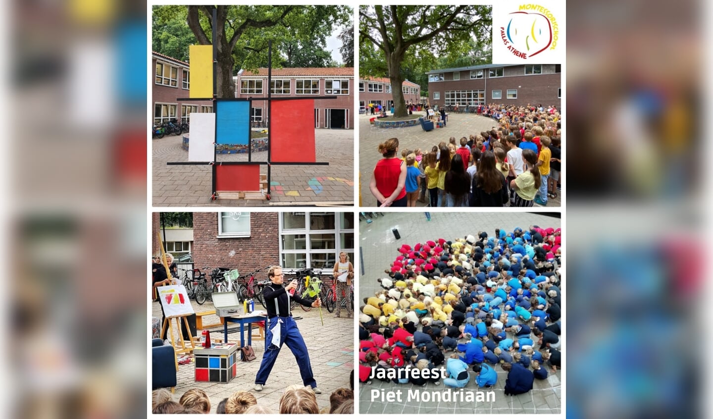 Opening Jaarfeest Mondriaan bij de Pallas Athene School