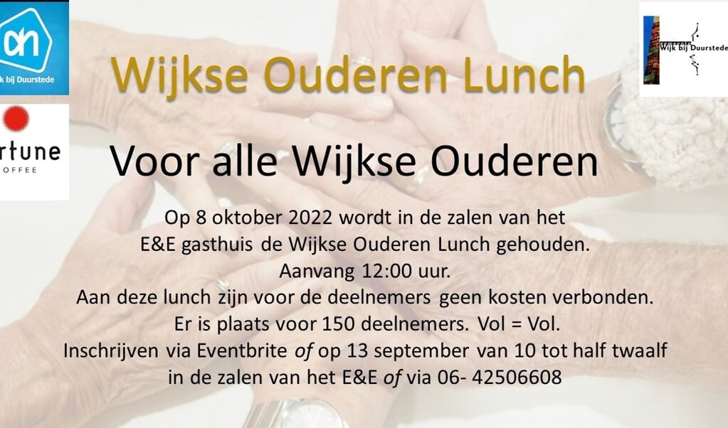 Alle ouderen zijn van harte uitgenodigd