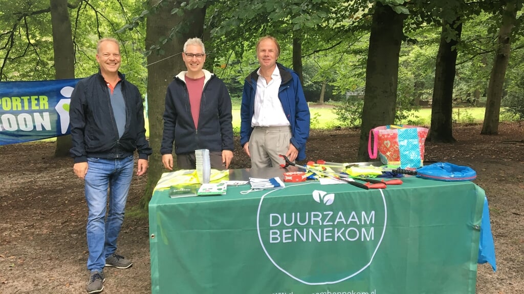 Het Kernteam van Duurzaam Bennekom: Gerard van der Laan, Gerben Spies en Han Krijgsman (vlnr).