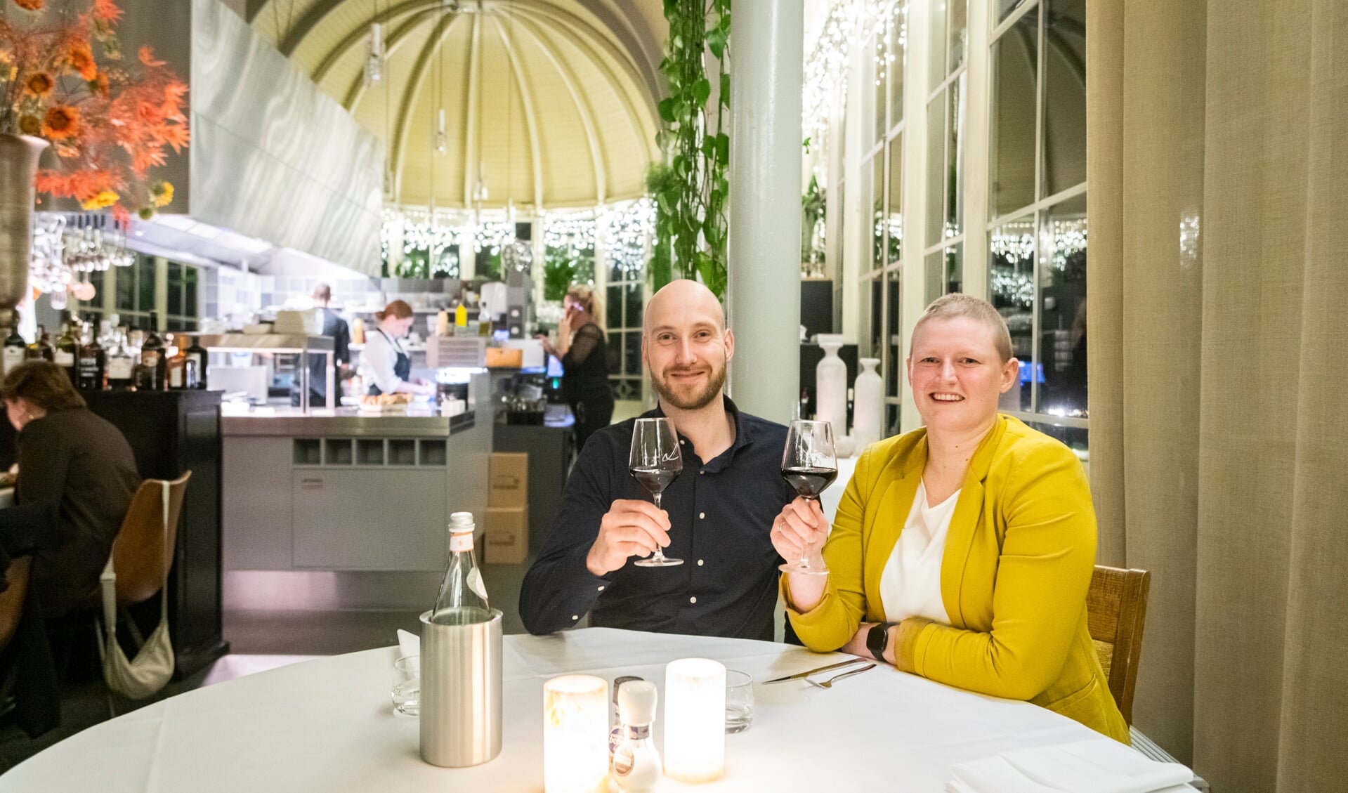Janneke en Gerald genoten deze week van een diner in restaurant Oranjerie Lavande. Met dank aan vriendin Joanna Bouwman, die hen voor de diner-actie had aangemeld.