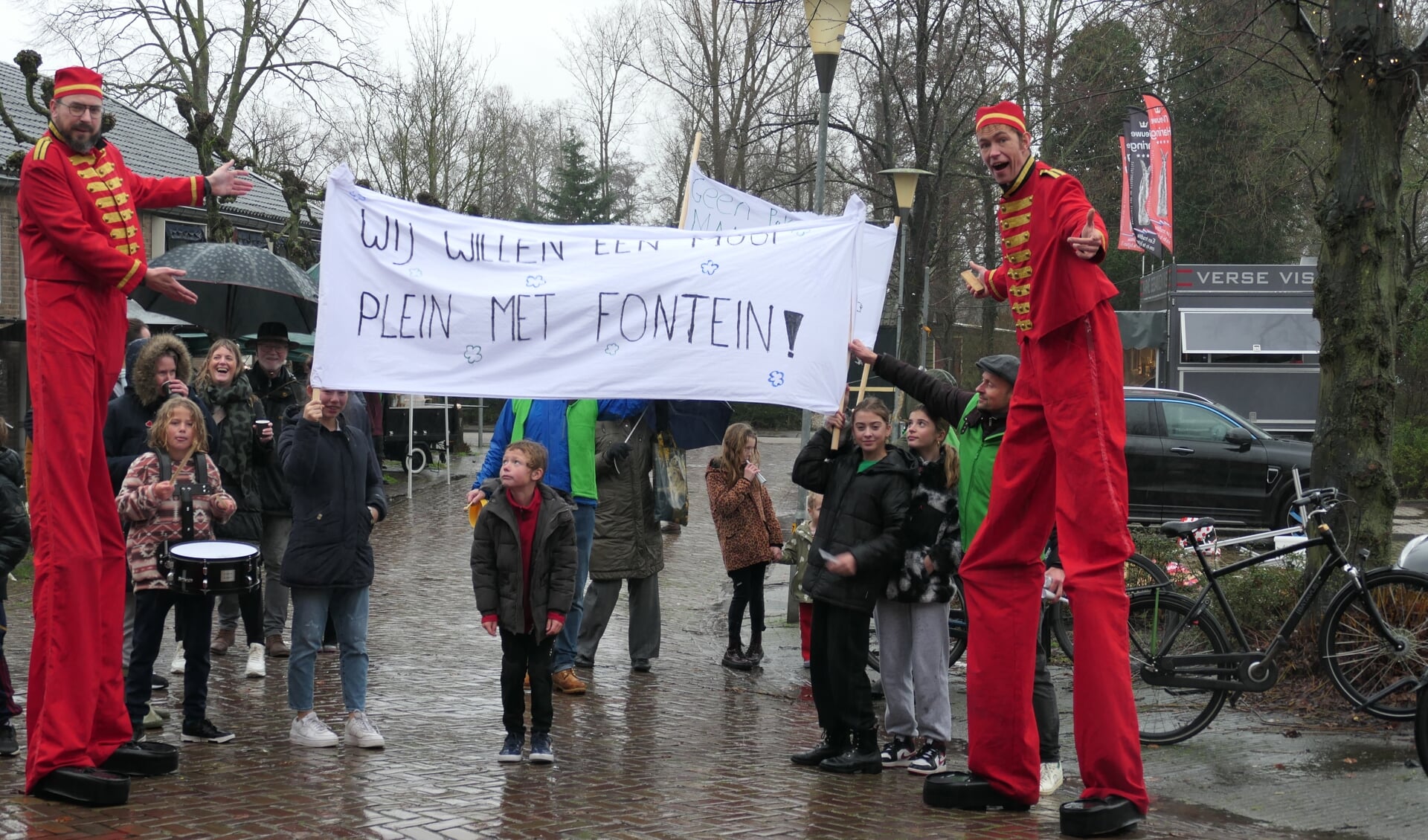 Het protest op het Kampje.