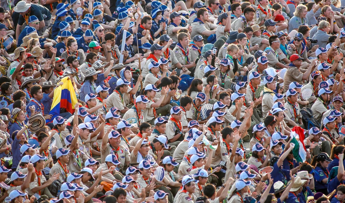  De officiële opening van de World Scout Jamboree in 2015 in Japan. Foto: João Matos 
