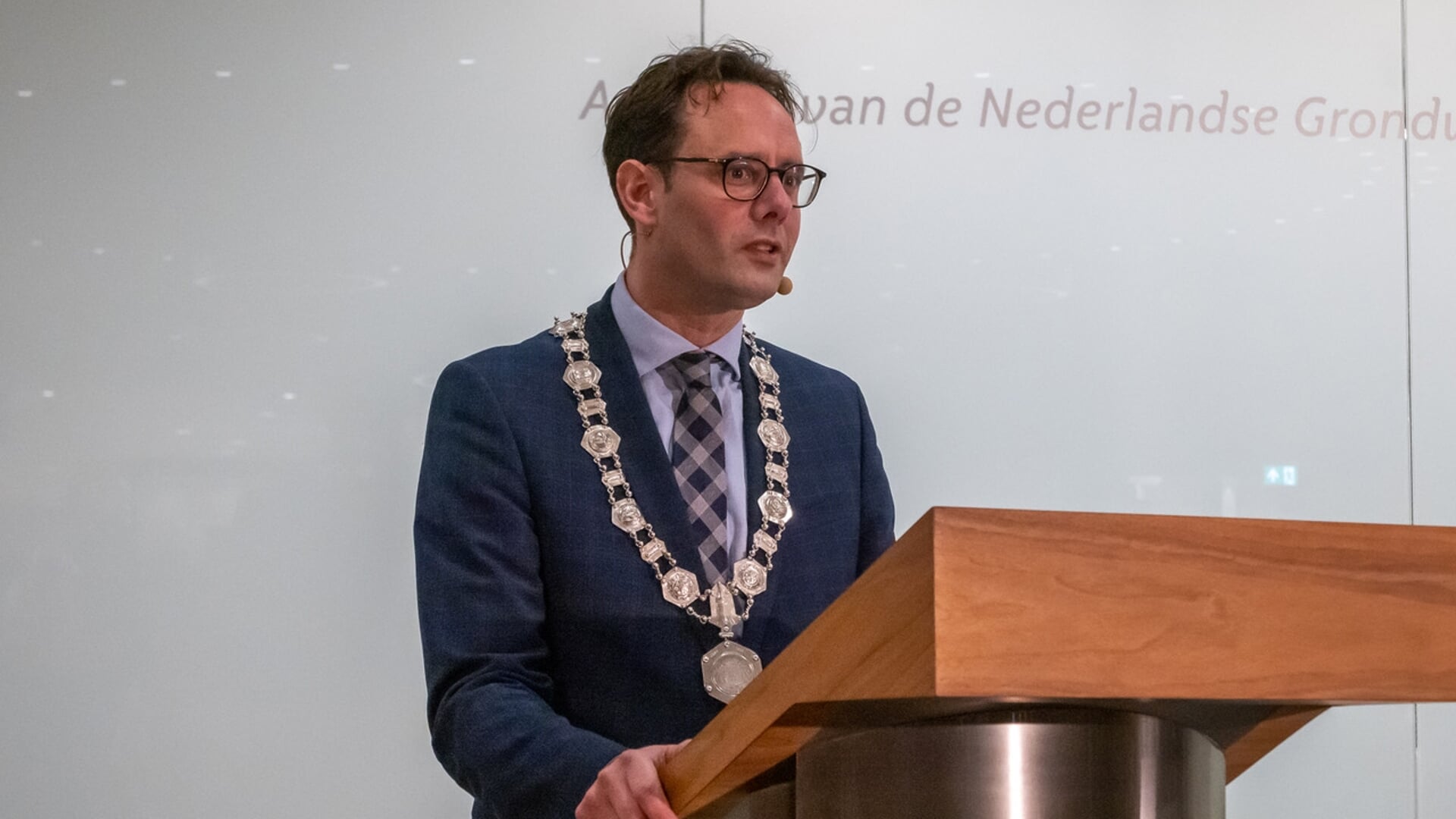 Burgemeester Harm-Jan van Schaik.