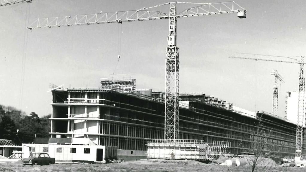 Beelden van de bouw van Vollenhove, uit 1966