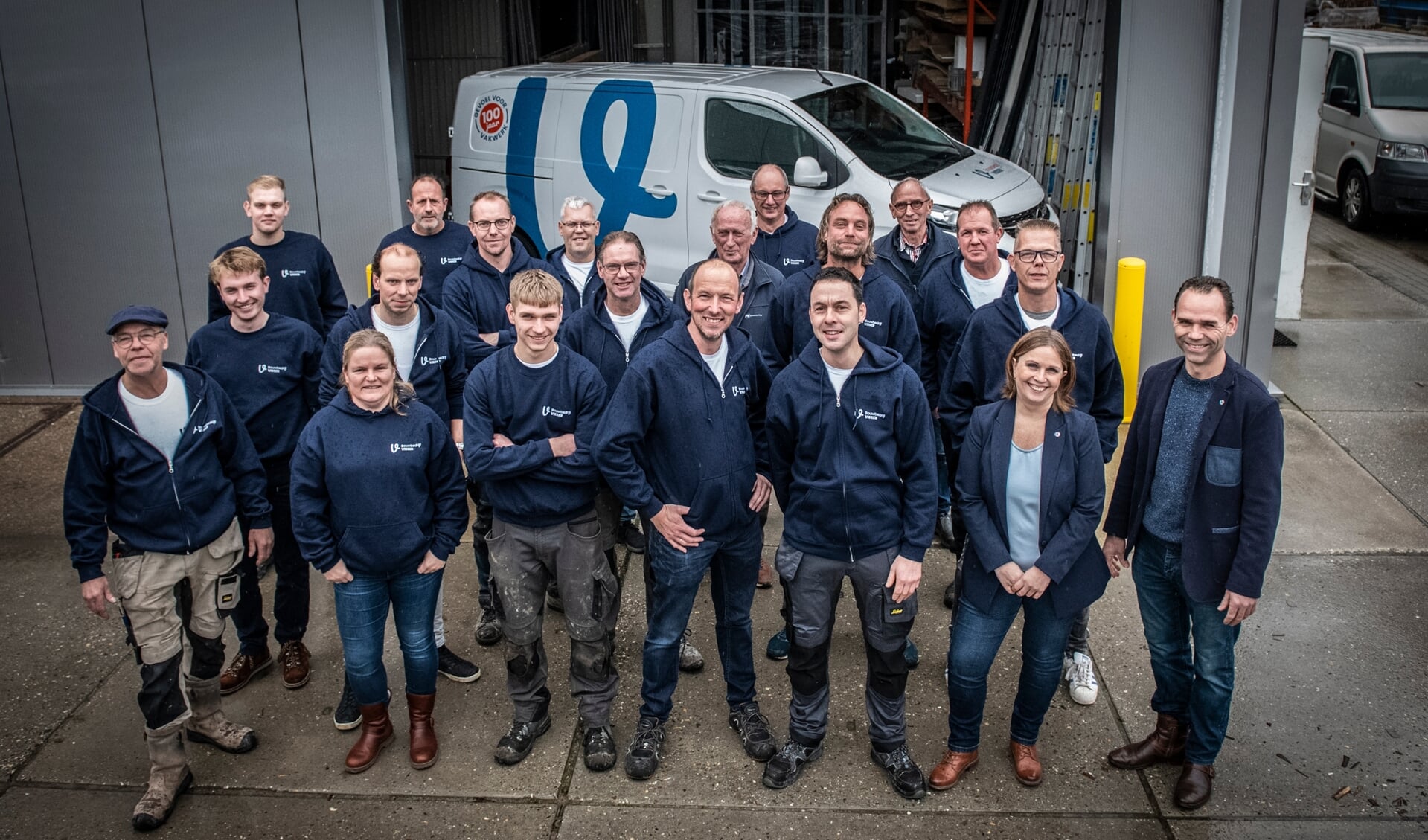 Het team van Bouwbedrijf Visser.