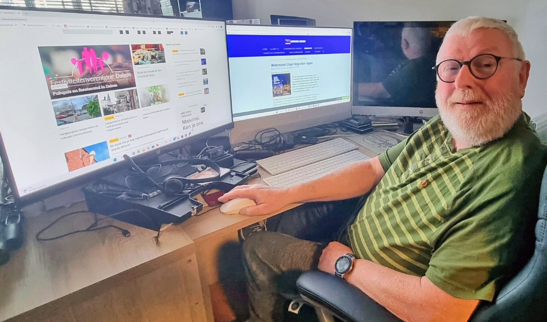 Dries de Swart brengt al bijna 30 jaar Gorcums nieuws met zijn website. 