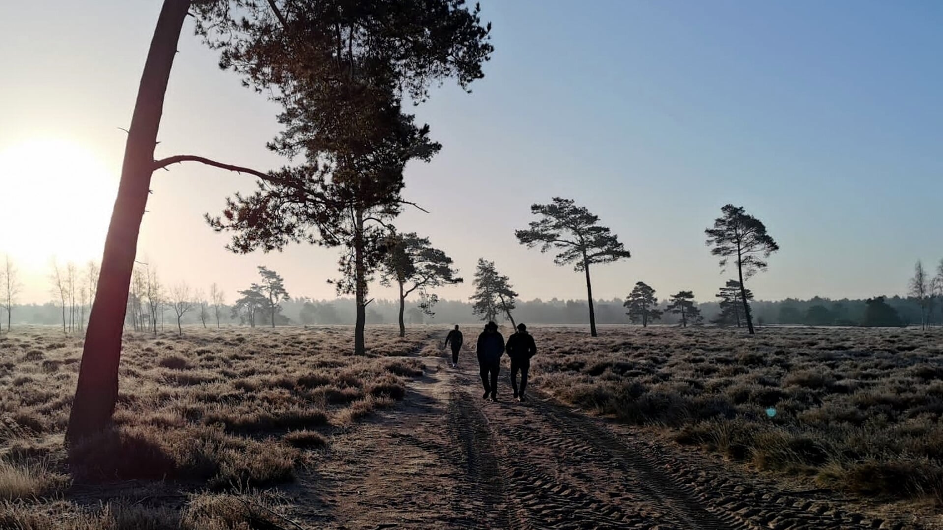 Bij het krieken van de dag gaan de mannen wandelen. Foto: HENOCH