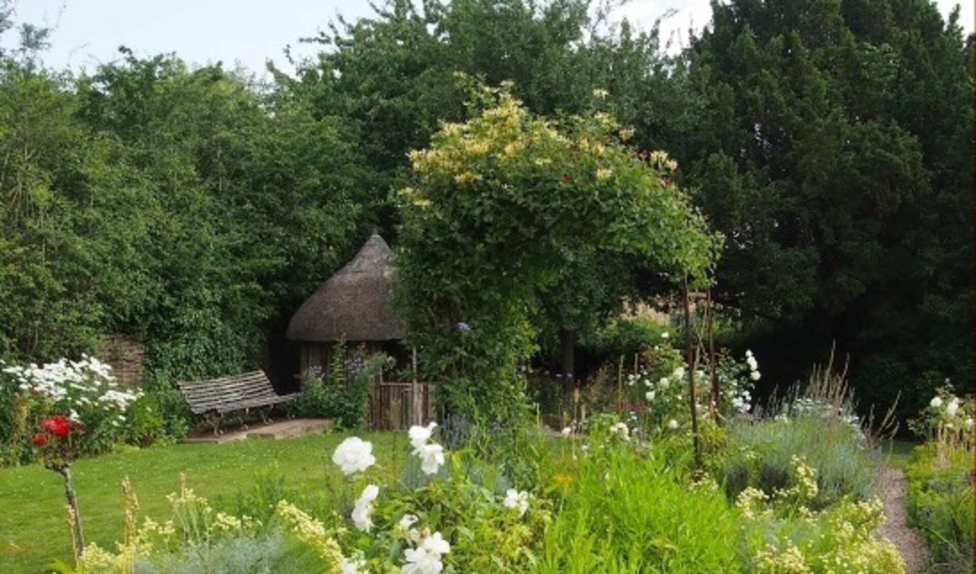 De Tuin van Elgar’s geboortehuis in Worcestershire, Engeland