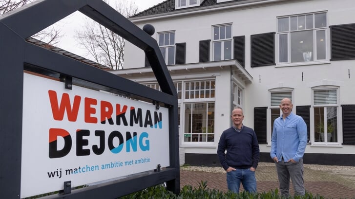 Jan Werkman (links) en Bas de Jong: ,,Wees niet bang, wij blijven gewoon in Ede.”