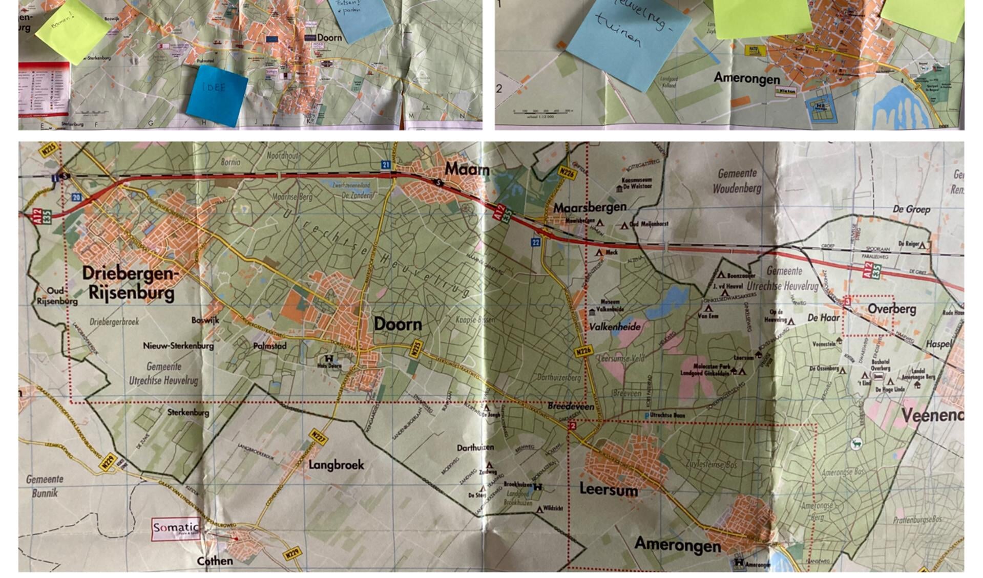 Voorzet van een deepmap Utrechtse Heuvelrug.