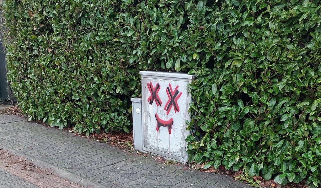 Werkhoven: ,,Al een tijdje valt het me op dat er steeds meer ‘graffiti-smiles’ in het dorp te zien zijn."