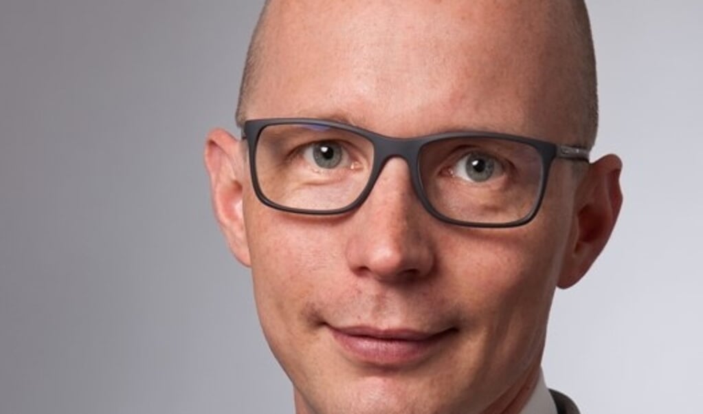 Maarten Flikkema, fractievoorzitter van de VVD in Amersfoort. 