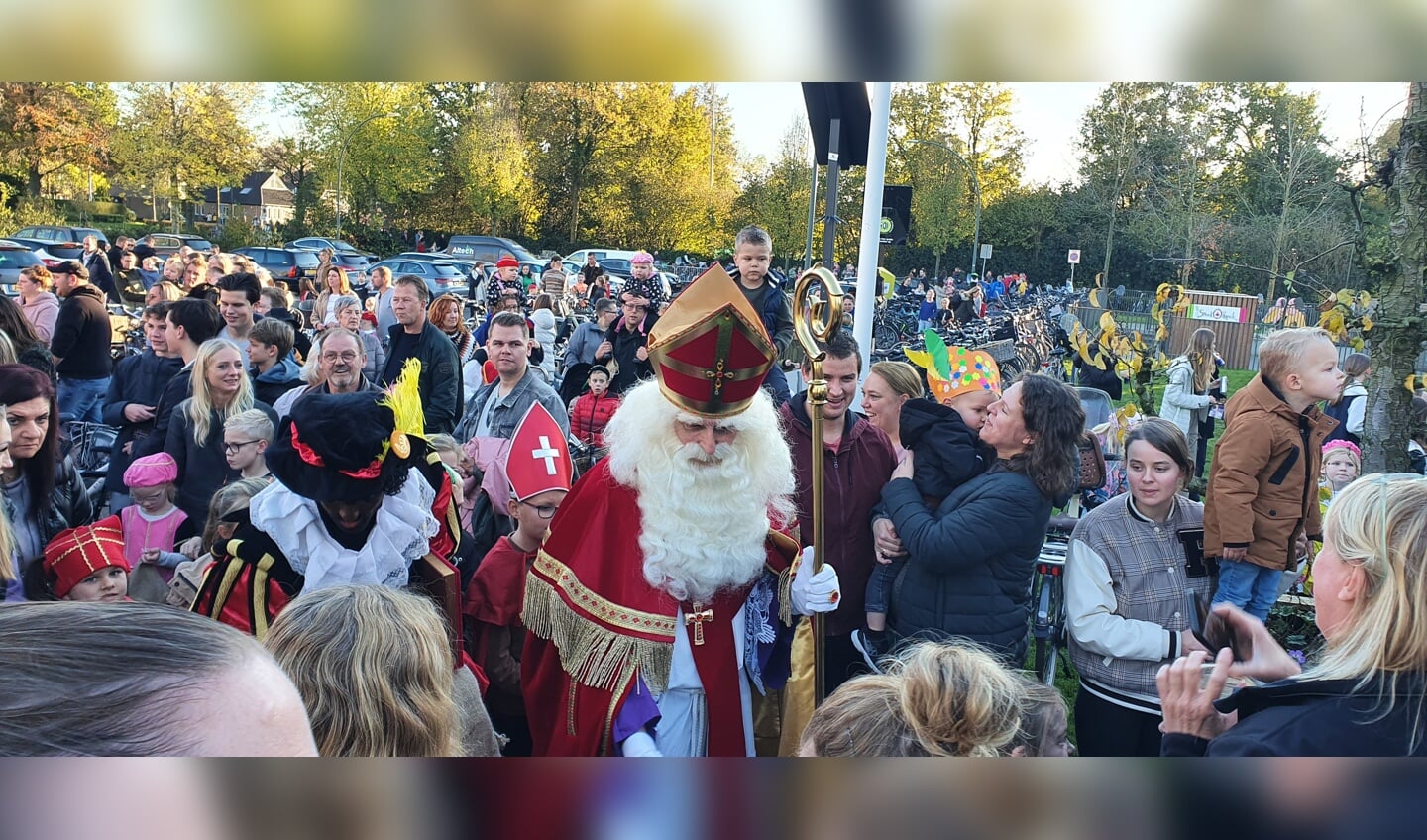 De intocht van Sinterklaas in Scherpenzeel begint dit jaar niet bij de Breehoek, maar bij Boschzicht.