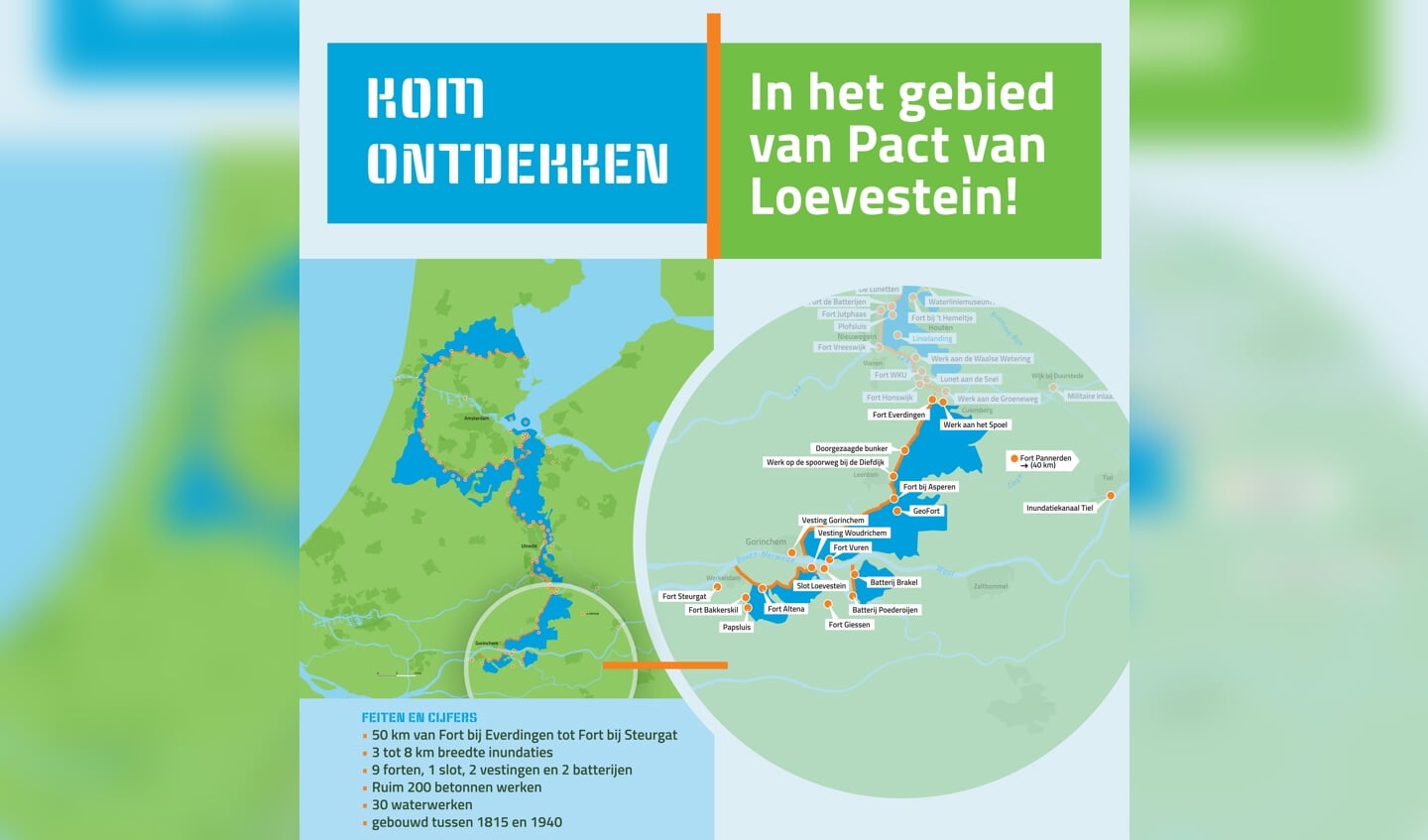 De kaart van het Pact van Loevestein