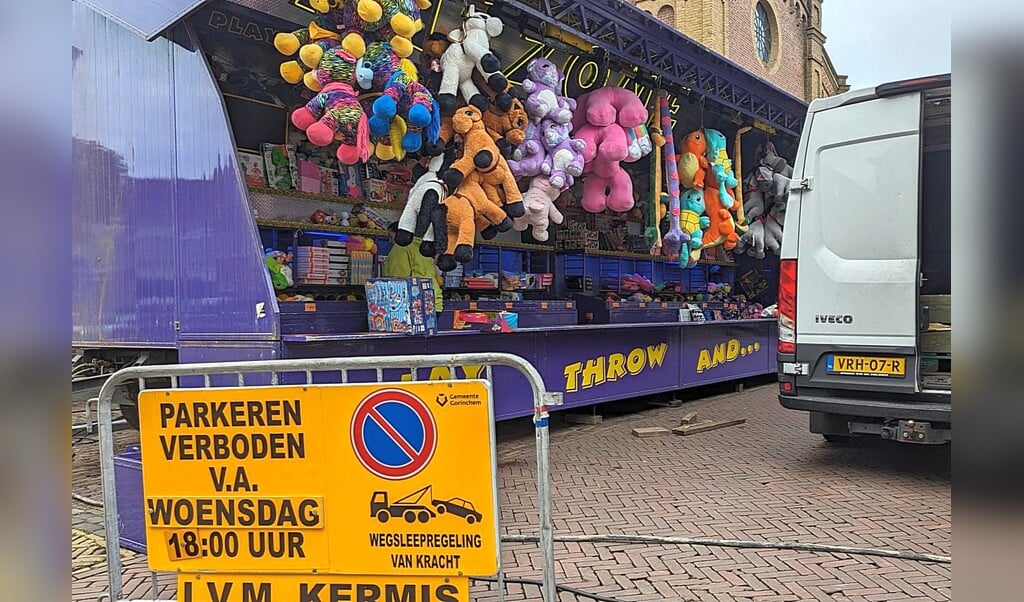 Gorcumse kermis in opbouw, vrijdag van start destadgorinchem.nl