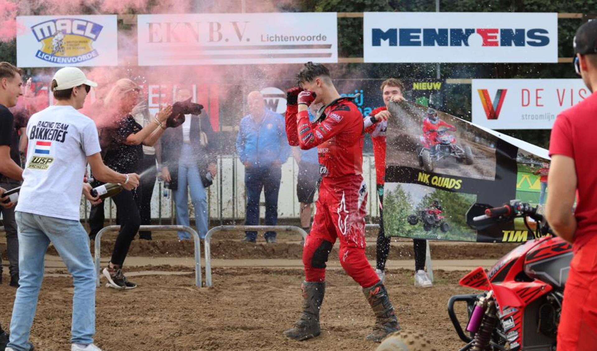 De overwinning gepakt
