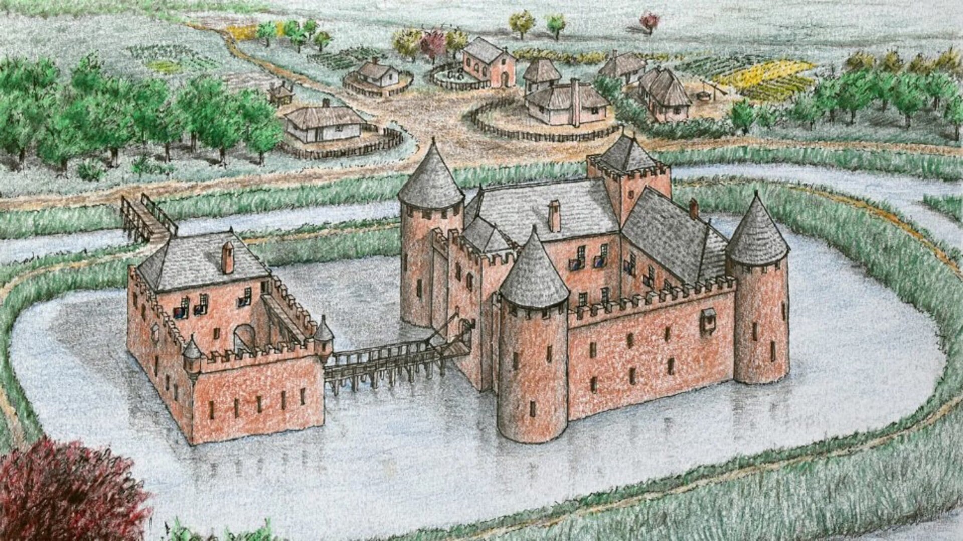 Dit is hoe het kasteel er waarschijnlijk uit heeft gezien