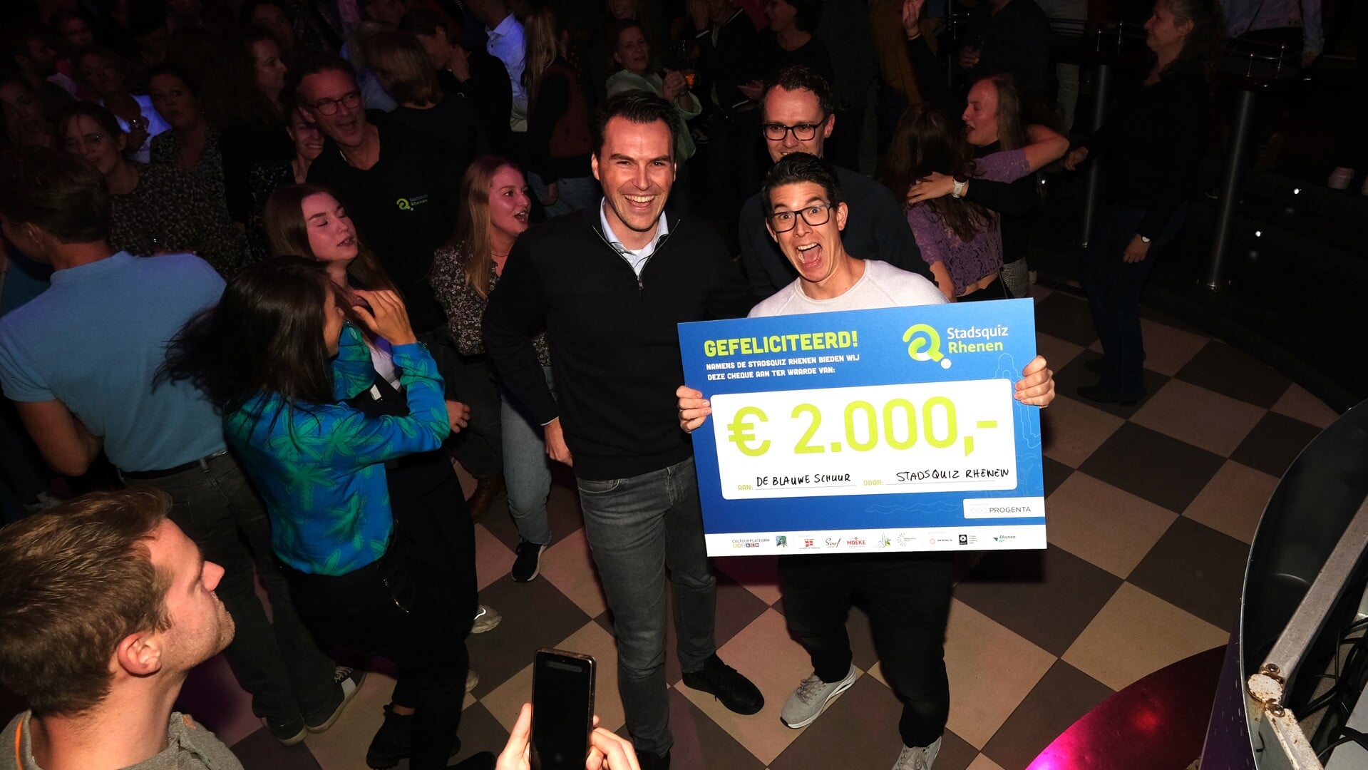 'De Blauwe Schuur' winnaar Stadsquiz Rhenen 2023