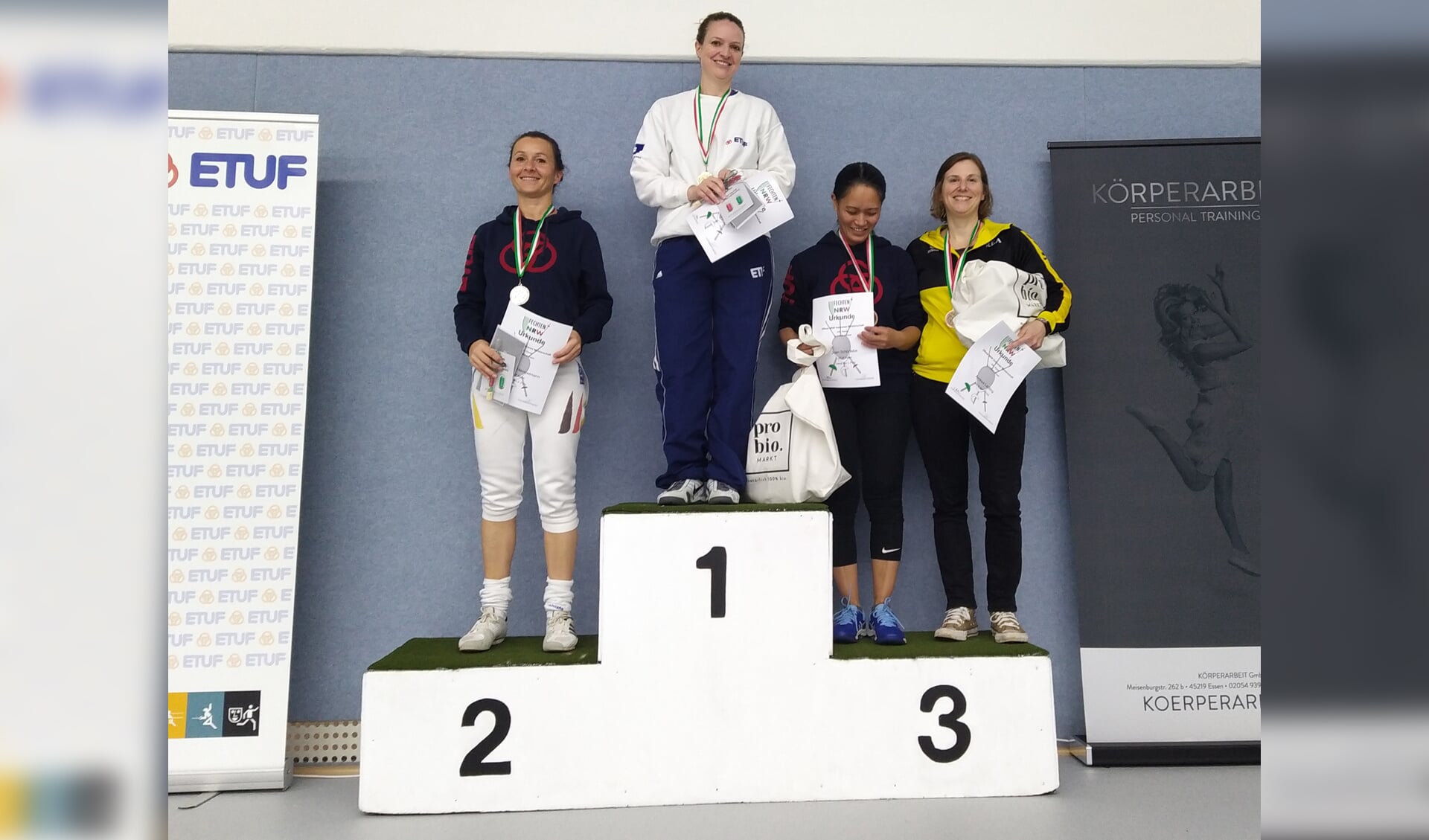 Andrea Lenting behaalt bronzen medaille