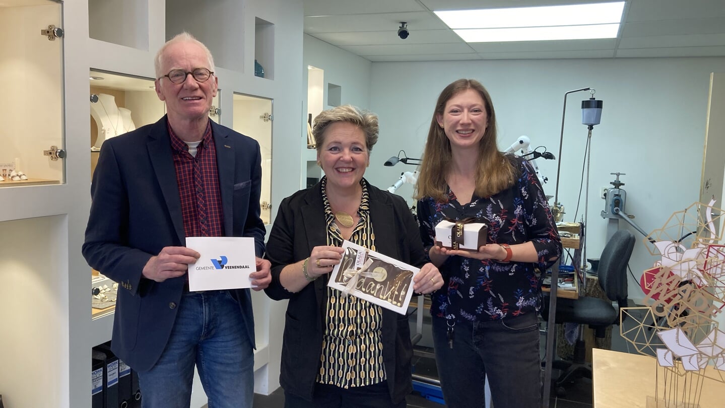 Edelsmederij Work Shop, van links naar rechts: Fred de Groot, Margriet Wienecke en Marissa Wieman.