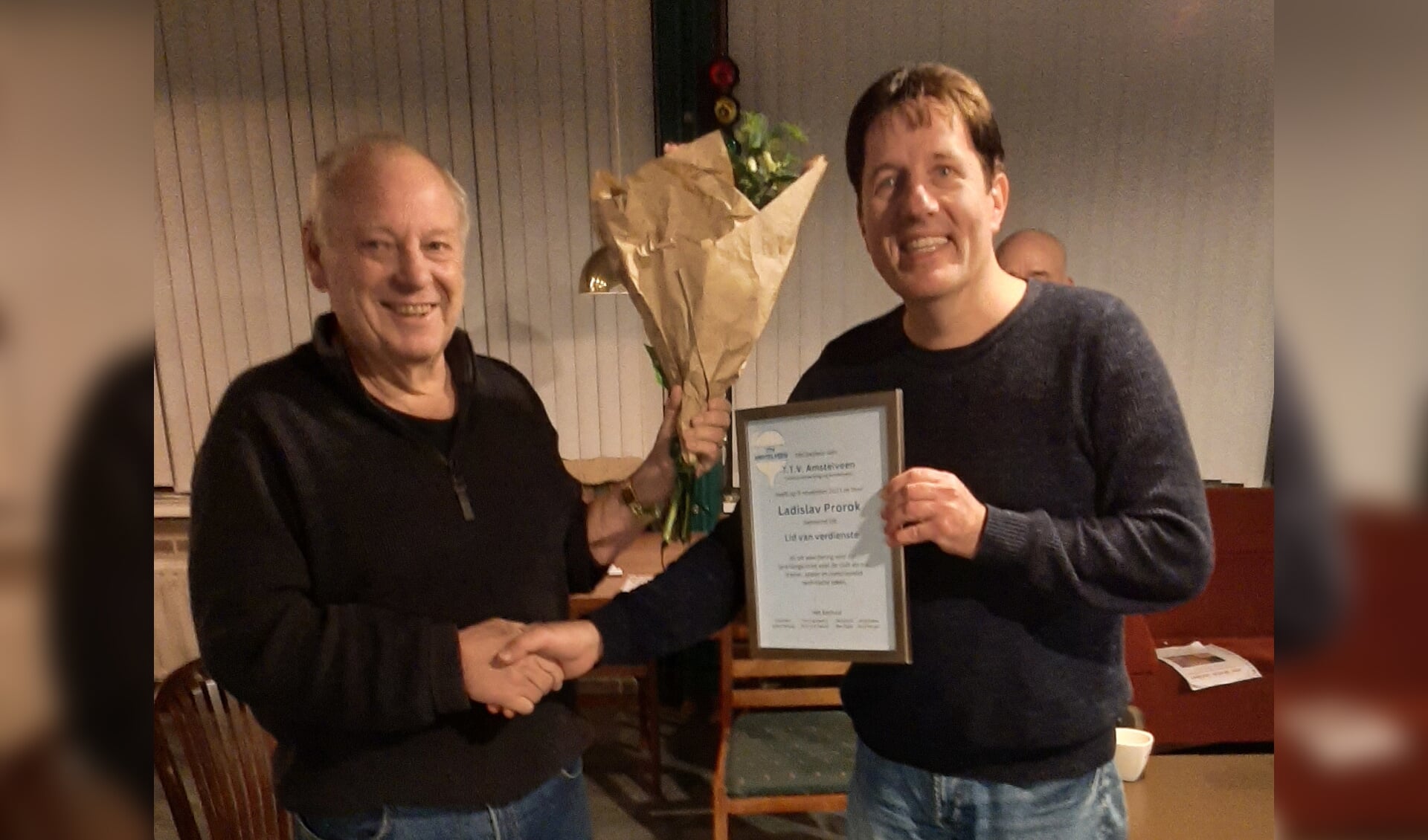 Ladislav (links) en Arjan Verburg