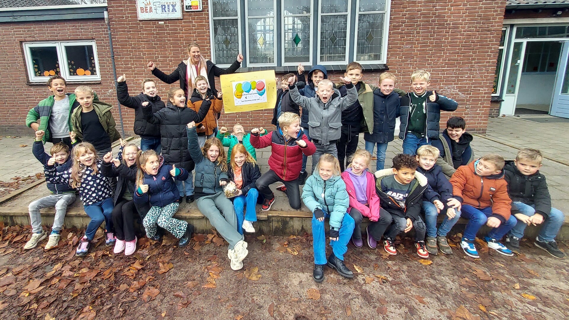 Kanjers van groep 4 van de Beatrixschool in Ermelo.