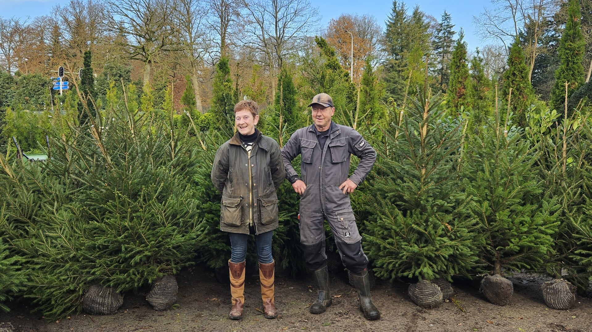 Anja en Adriaan van der Grift stoppen na dit jaar met de kerstbomenverkoop.