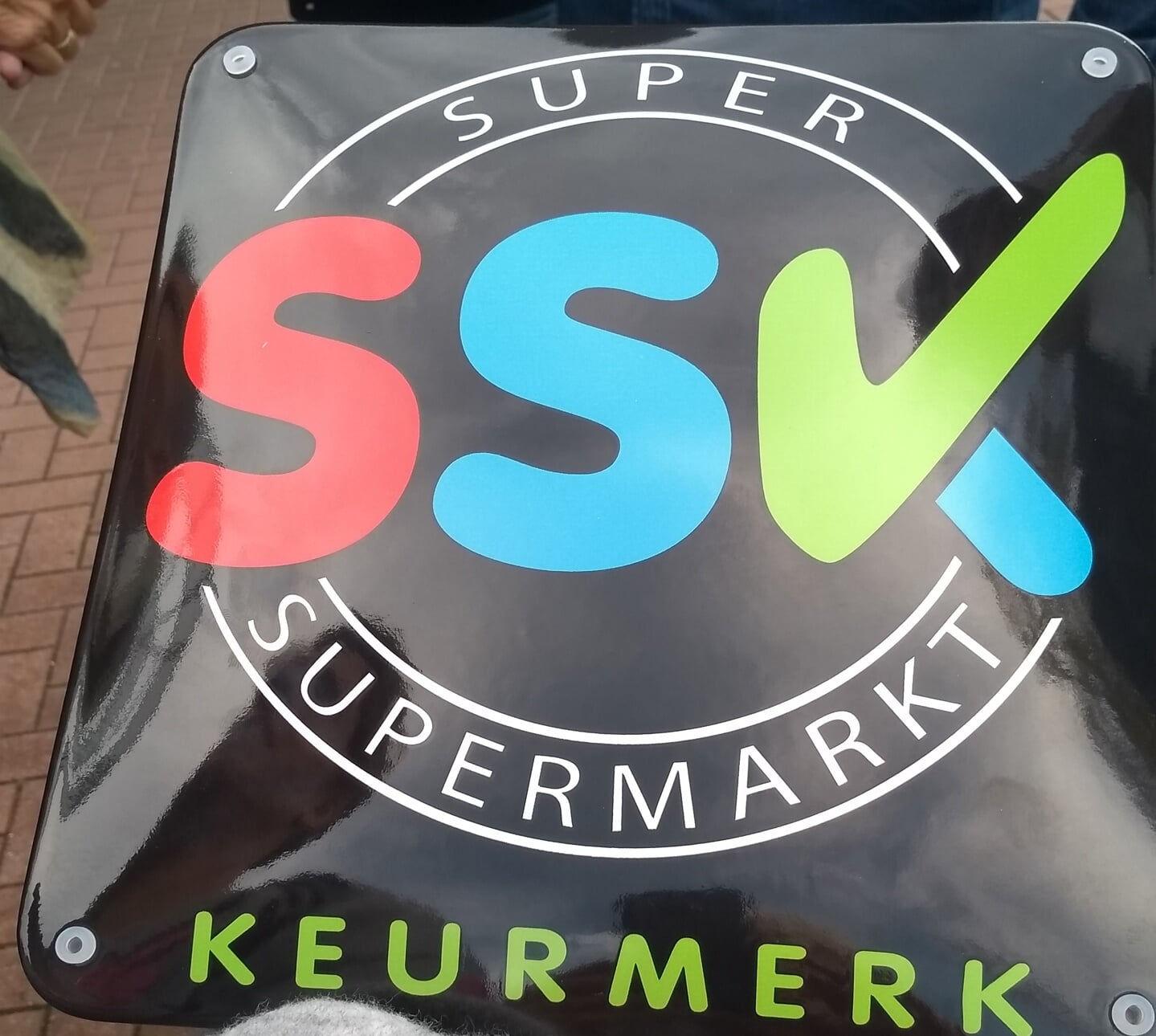 Het bordje met keurmerk