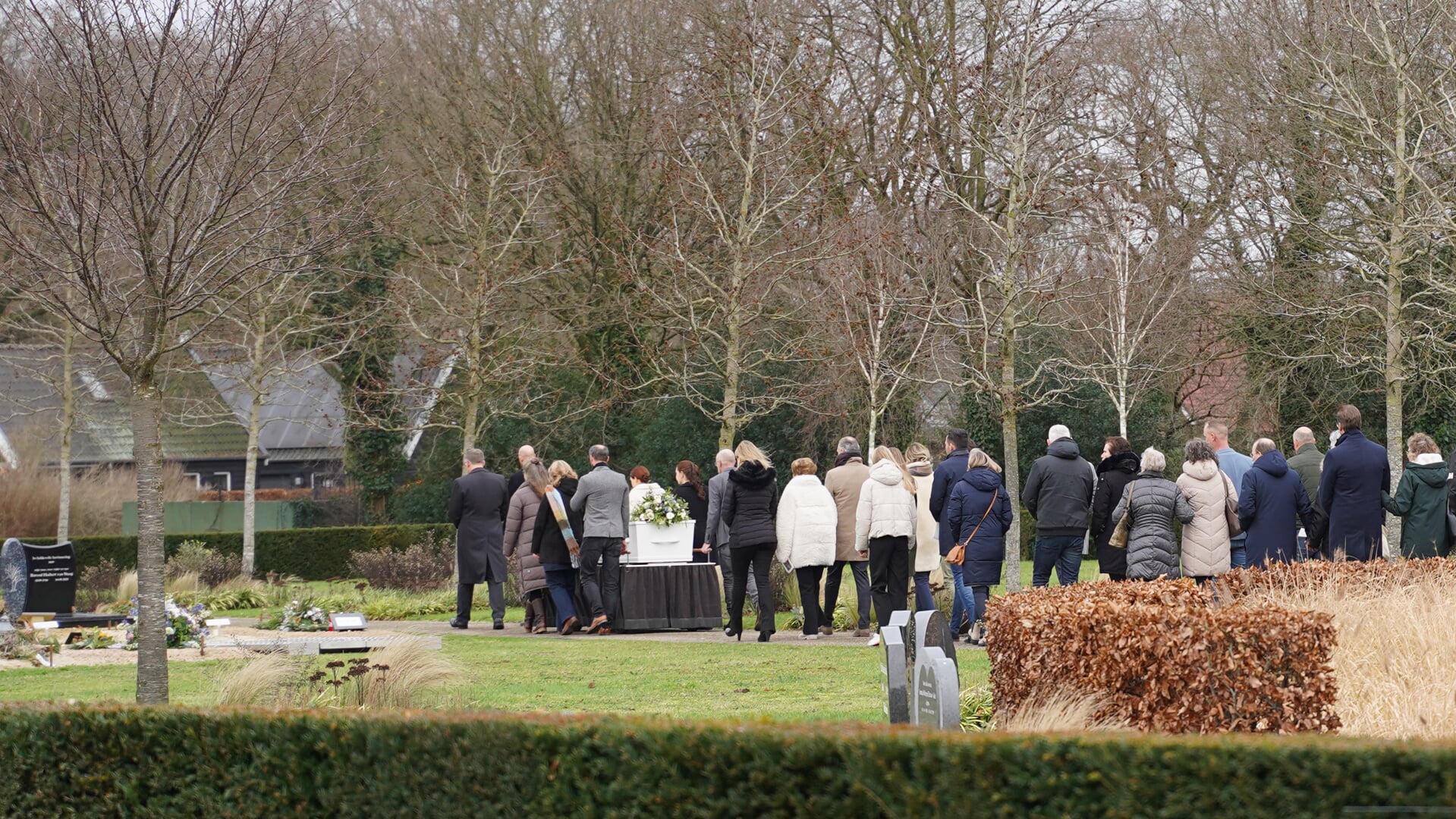 De uitvaart woensdagmiddag op begraafplaats Schootmanshof.