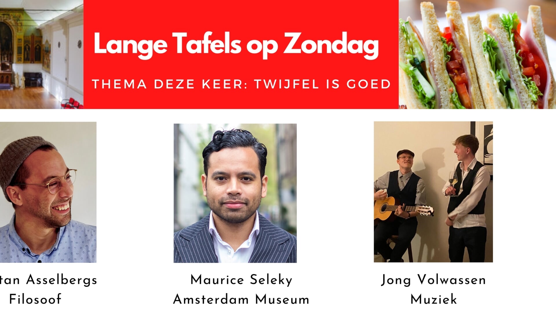 Lange Tafels op Zondag in Hartje Haarlem: muziek, filosofie, interview en hele lekker broodjes