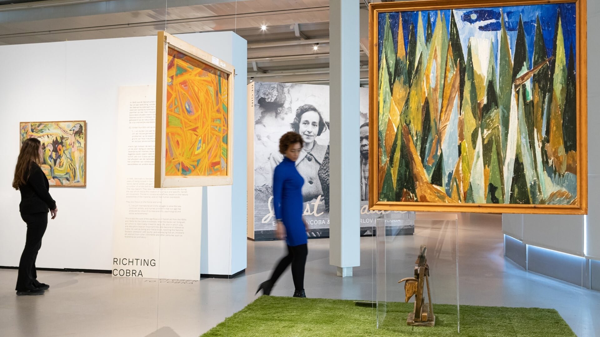 De tentoonstelling van Deense moderne kunst die eerder dit aar in het Cobra Museum te zien was.